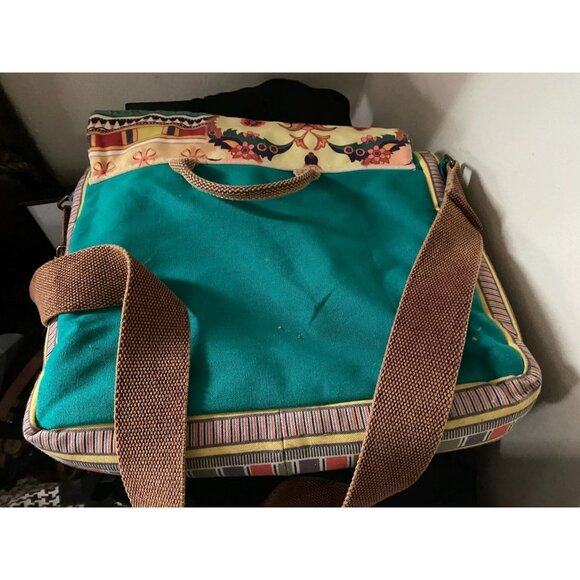 Boho Laptop Case by The House of Tara – Teal & Multicolor, Padded, Artistic Orga - Picture 3 of 7